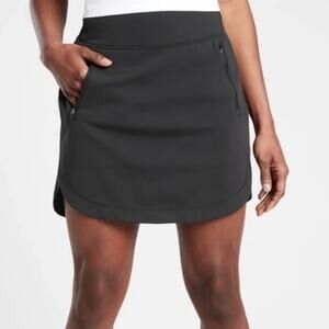 Athleta Fairway Golf Skirt 18” Mini Skort Black XL